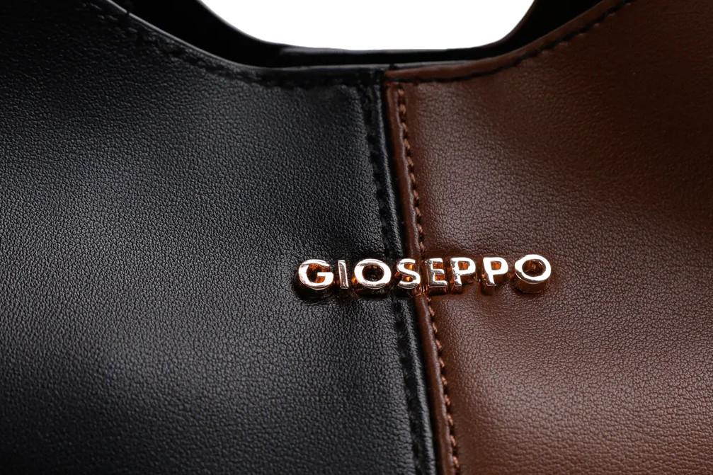 Bolso shopper Maxi Bucket Gioseppo 80654 en negro para mujer