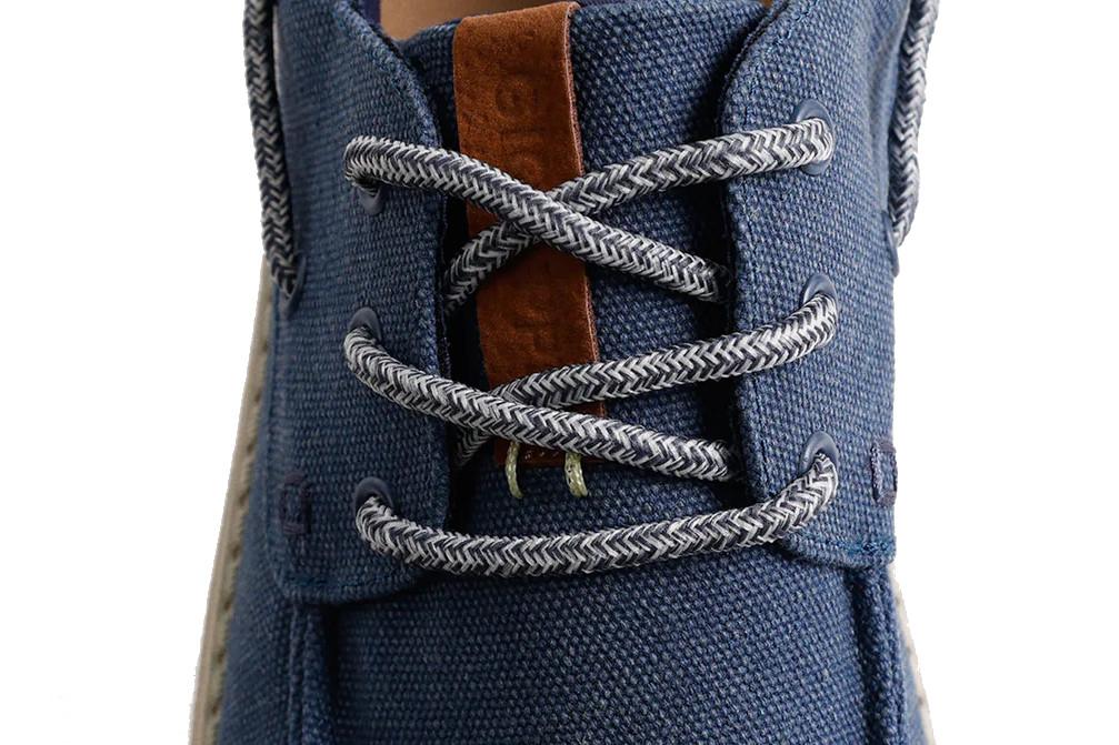 Mocasines náuticos Wallabee de Lona Gioseppo Kinango 78664 azul marino para Hombre