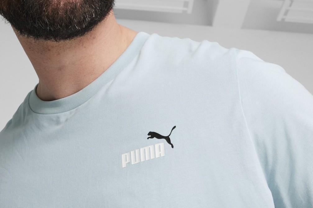 Camiseta Puma Essentials+ con logotipo bicolor pequeño para hombre
