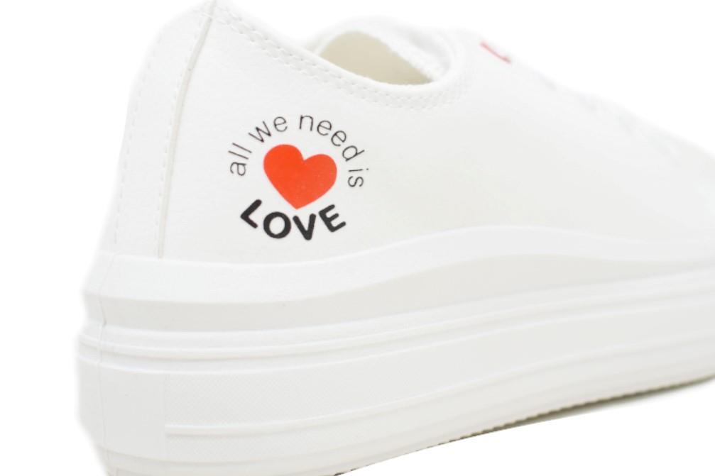 Zapatillas de lona Maraval W0350 en color blanco para mujer