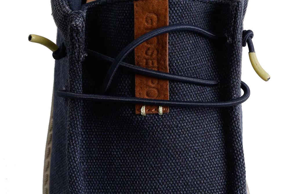 Mocasines náuticos Wallabee de Lona Gioseppo Orford 78662 en marino para hombre