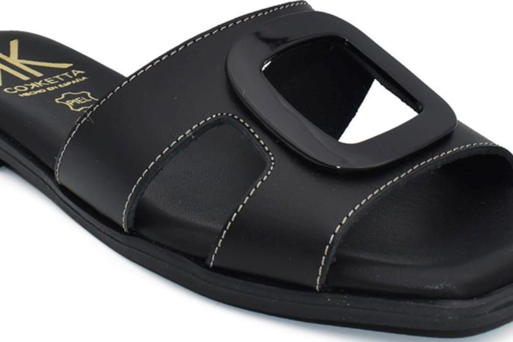 Sandalias de pala Cokketa 430 en negro para mujer