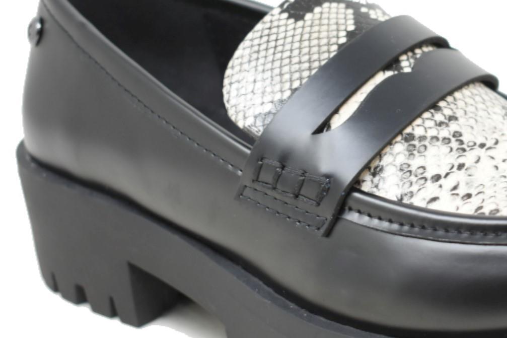 Mocasines doble suela Maraval W0343 en negro para mujer