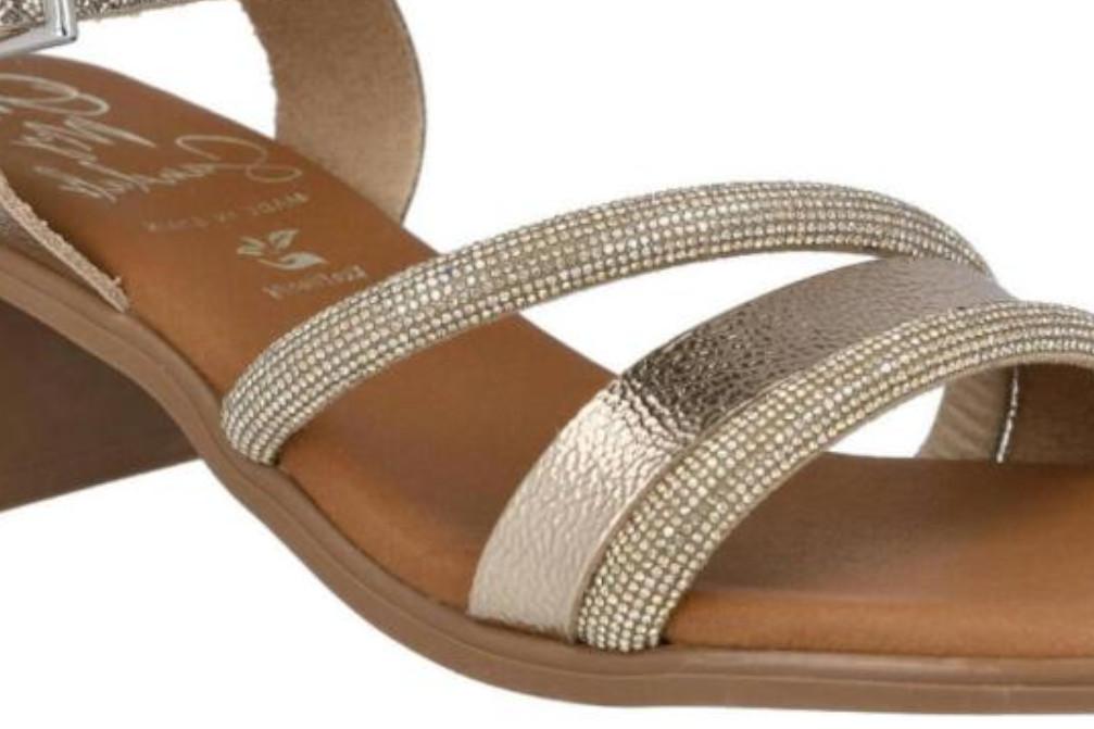 Sandalias de tacón medio Oh! My Sandals 5905 Dorado