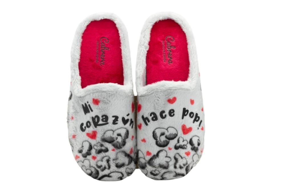 Zapatillas de casa Cabrera 3181 en gris para mujer