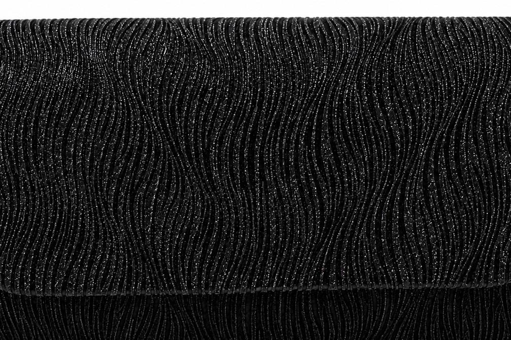 Bolso de Fiesta Menbur AMB09  tipo cartera de mano Negro Metalizado con Cadena