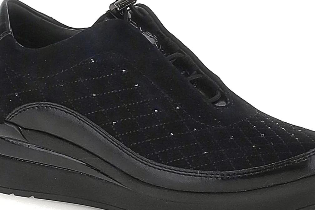Zapatillas deportivas mujer Stonefly Cream 21 negro con bordados 222958