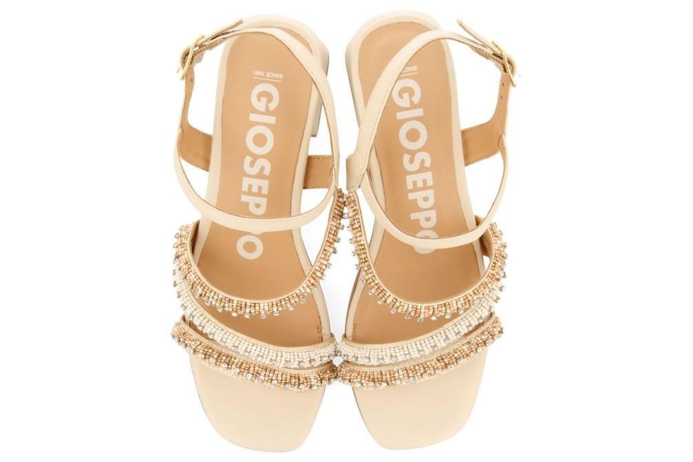 Sandalias de tacón Gioseppo BALAO 72131 en blanco para mujer