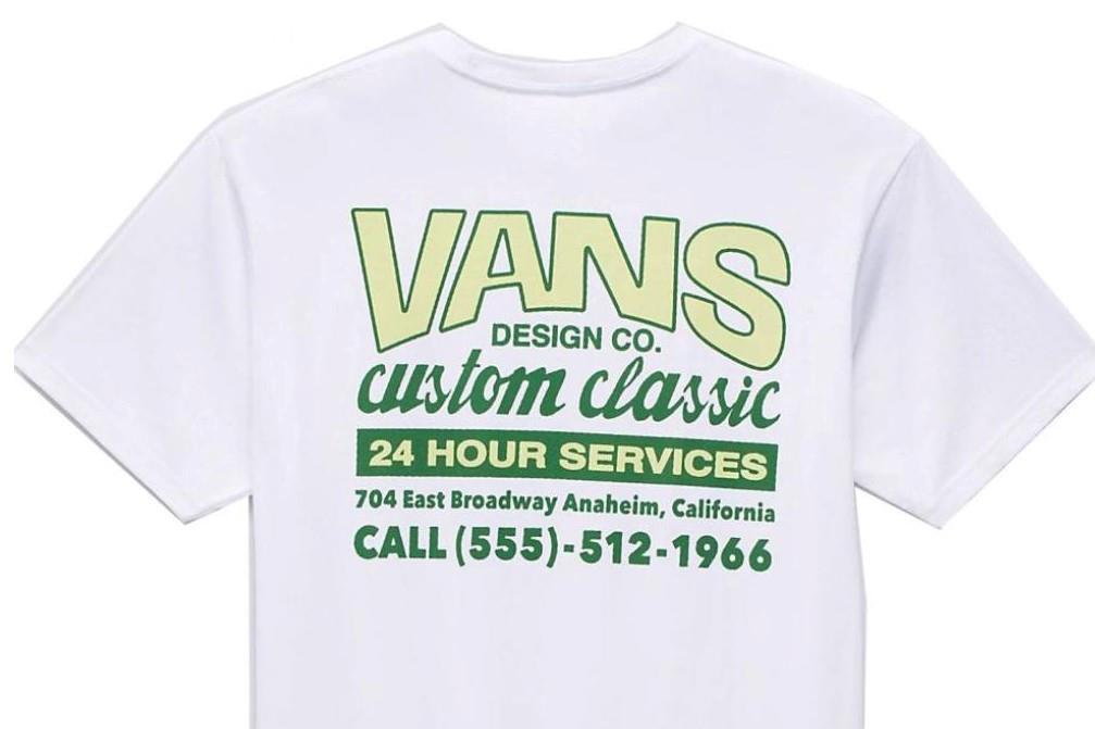 Camiseta manga corta Vans VANS SHOP FRONT SS en blanco