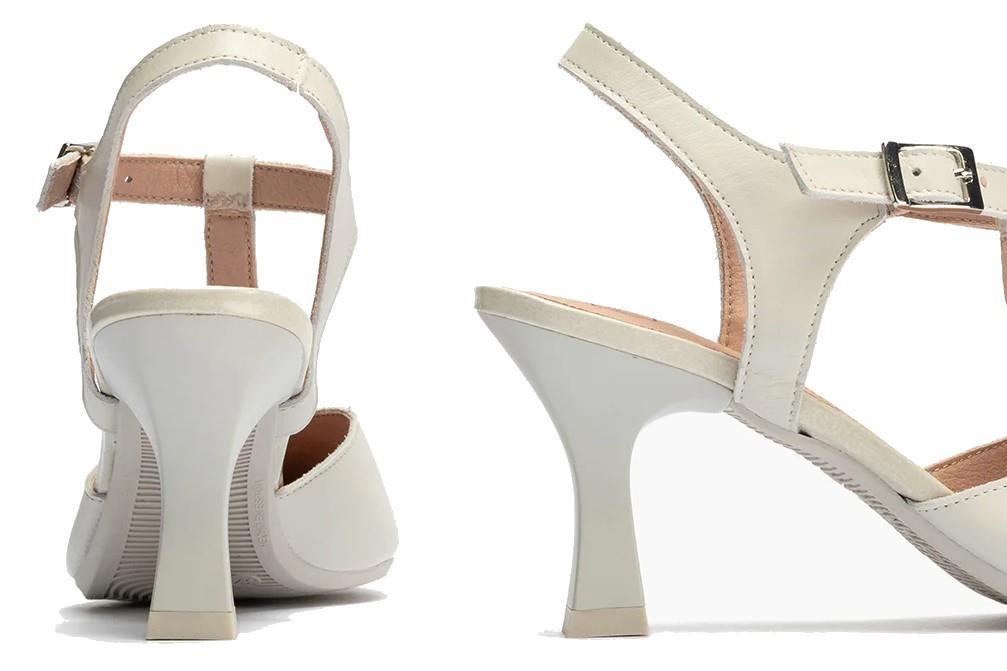 Zapatos de tacón Pitillos 10524 en plata para mujer