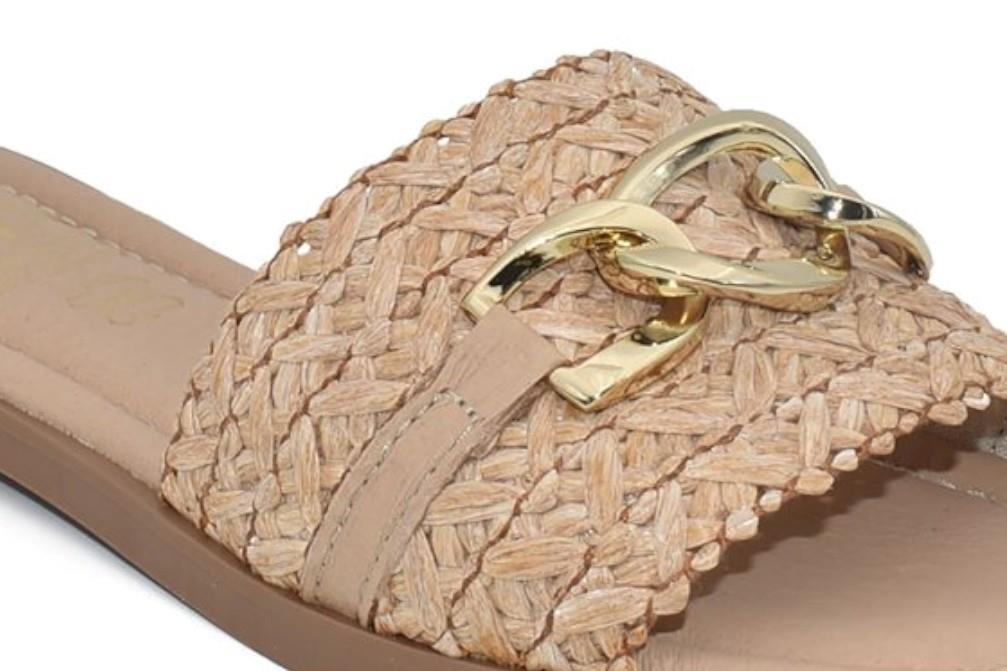 Sandalias de pala Cokketa 150 en beige para mujer