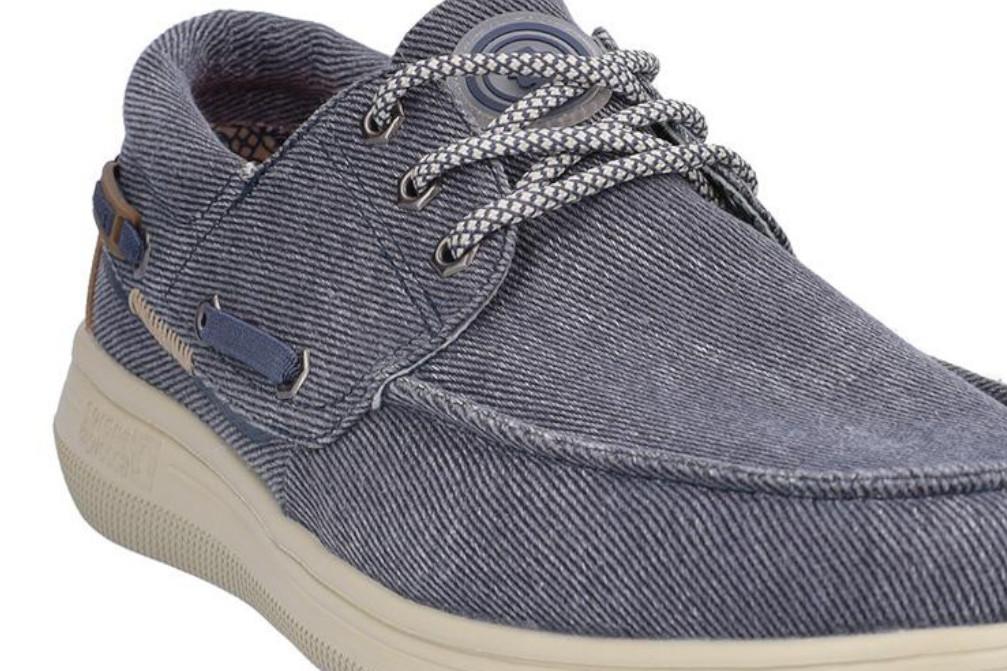 Zapatos Náuticos de lona Coronel Tapiocca T869-4 en azul marino para hombre