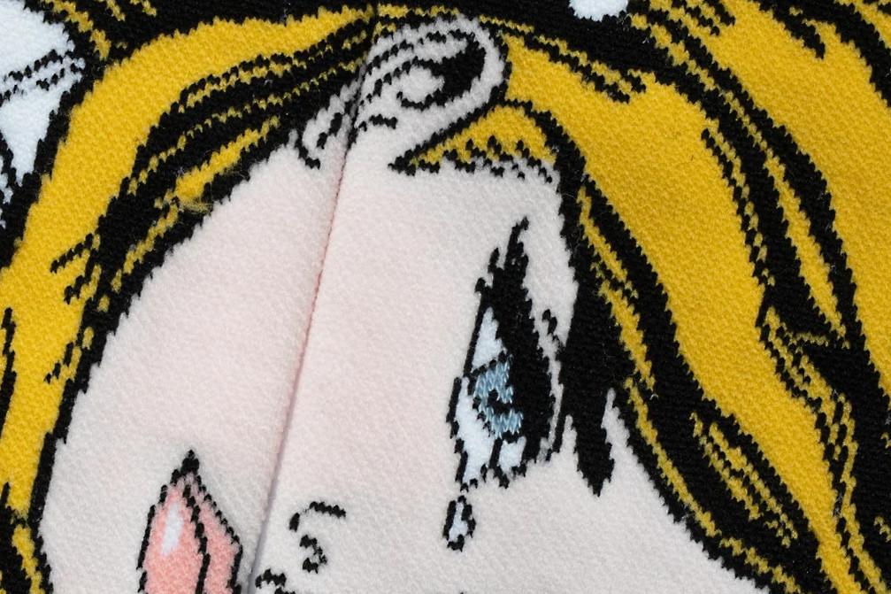 Calcetines deportivos Jimmy Lion Athletic Roy Lichtenstein Hopeless en azul claro