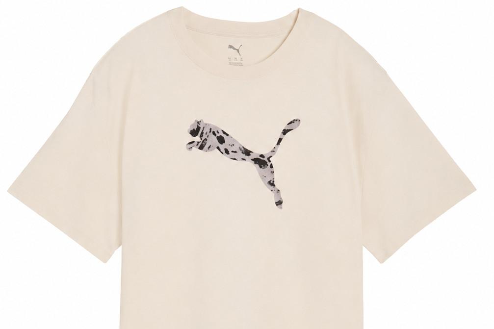 Camiseta holgada PUMA Essentials Graphics Animal para mujer beige 691821