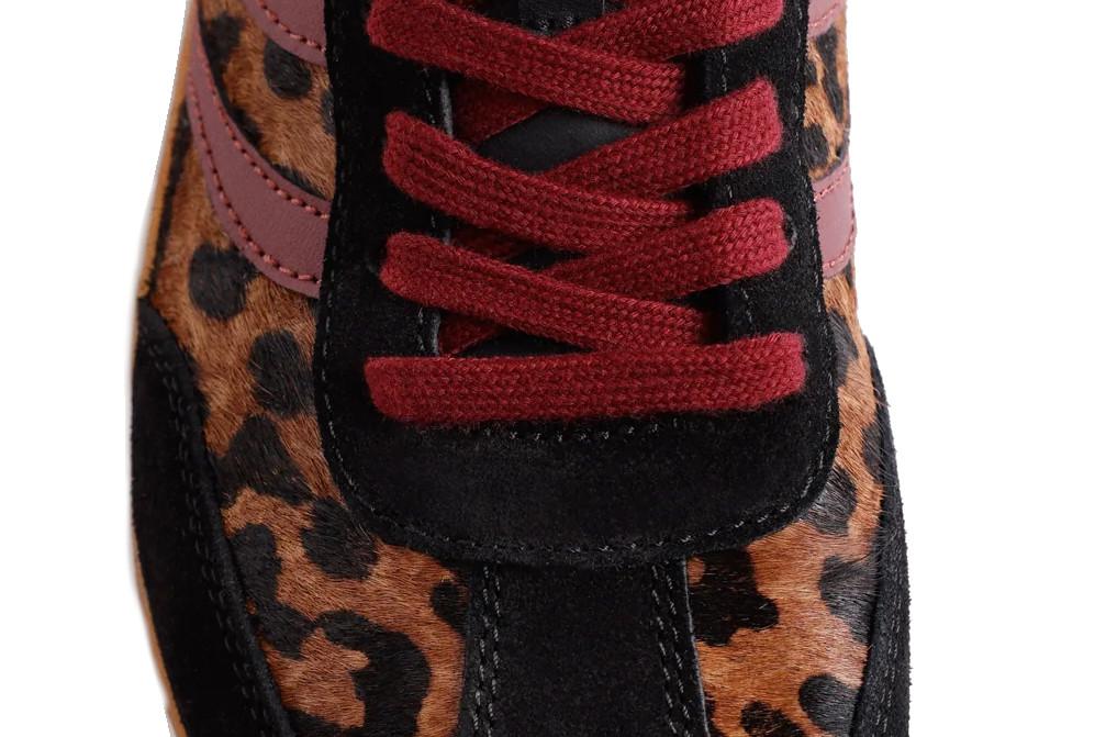 Zapatillas deportivas Barefoot Gioseppo 80671 de Piel Animal Print en leopardo para mujer