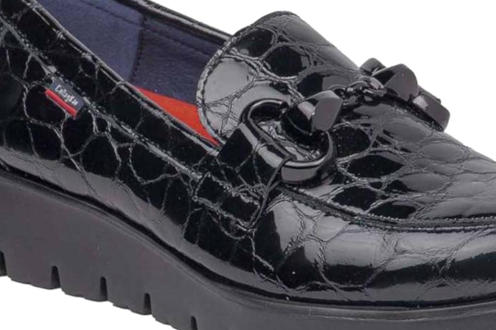 Mocasines con cuña Callaghan 58512 Bari en negro
