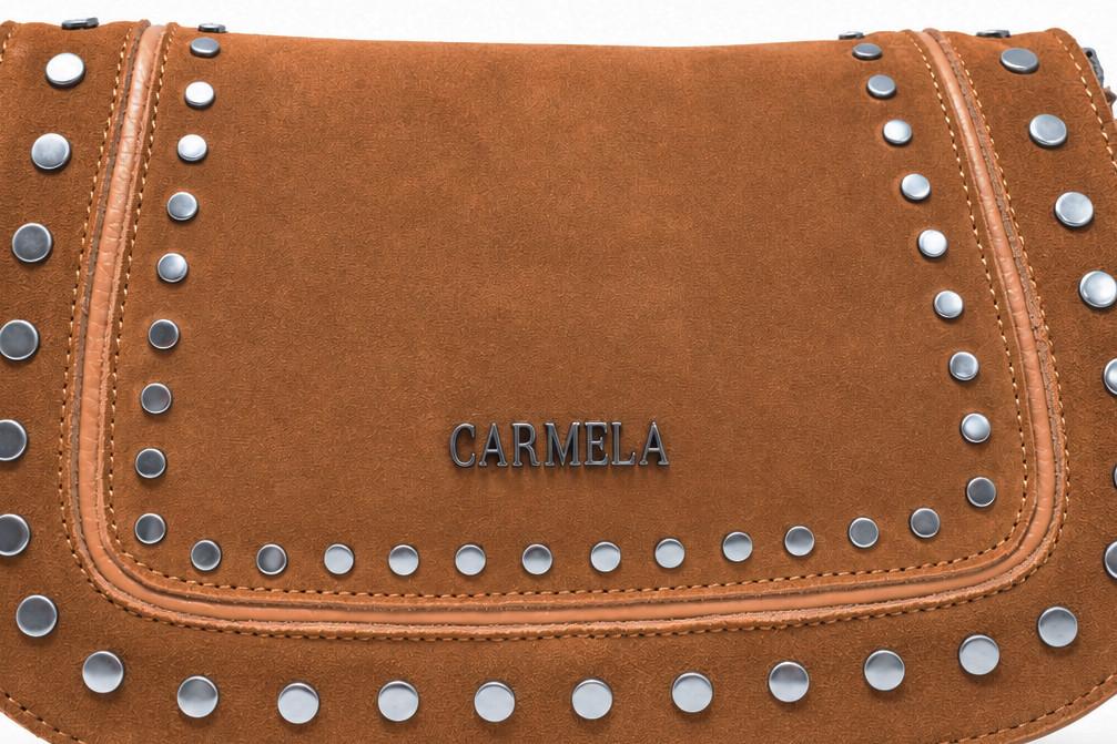 Bolso Bandolera Carmela 186236 en camel para mujer de Serraje Estilo Boho