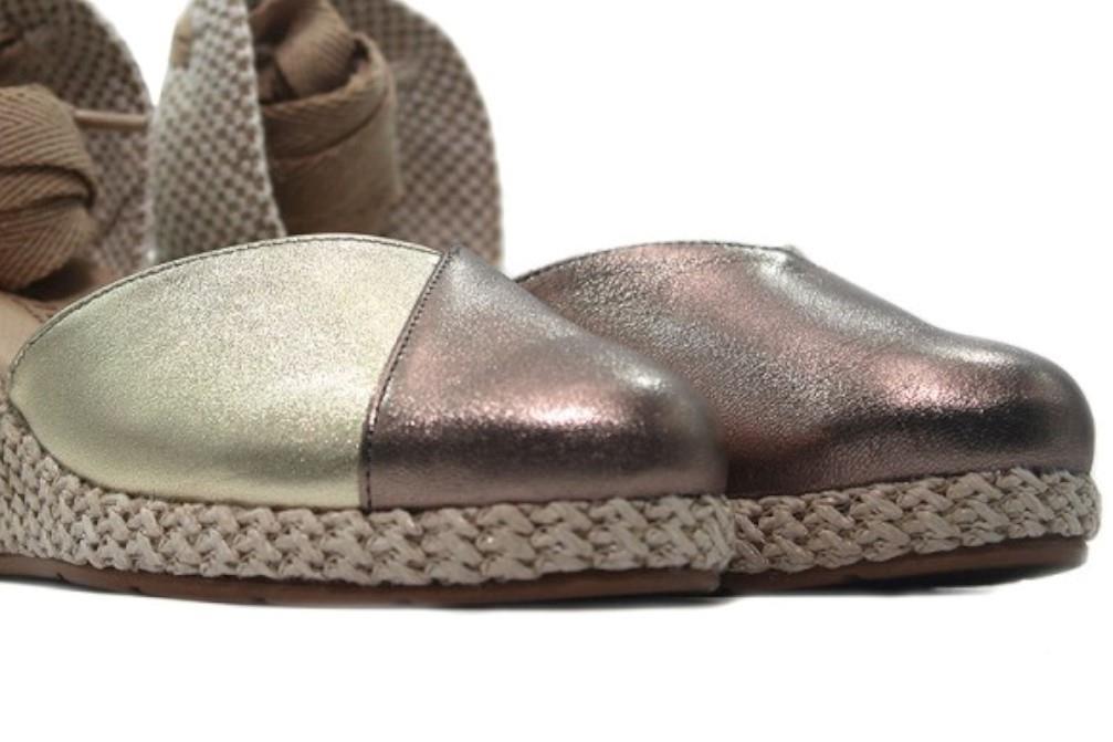 Alpargatas Pitillos 5579-L en plata para mujer