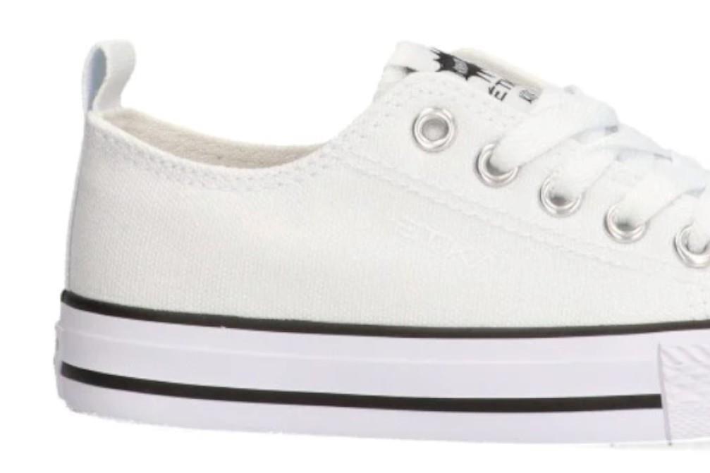 Zapatillas de lona infantiles Etika TREVISO 52421 en blanco