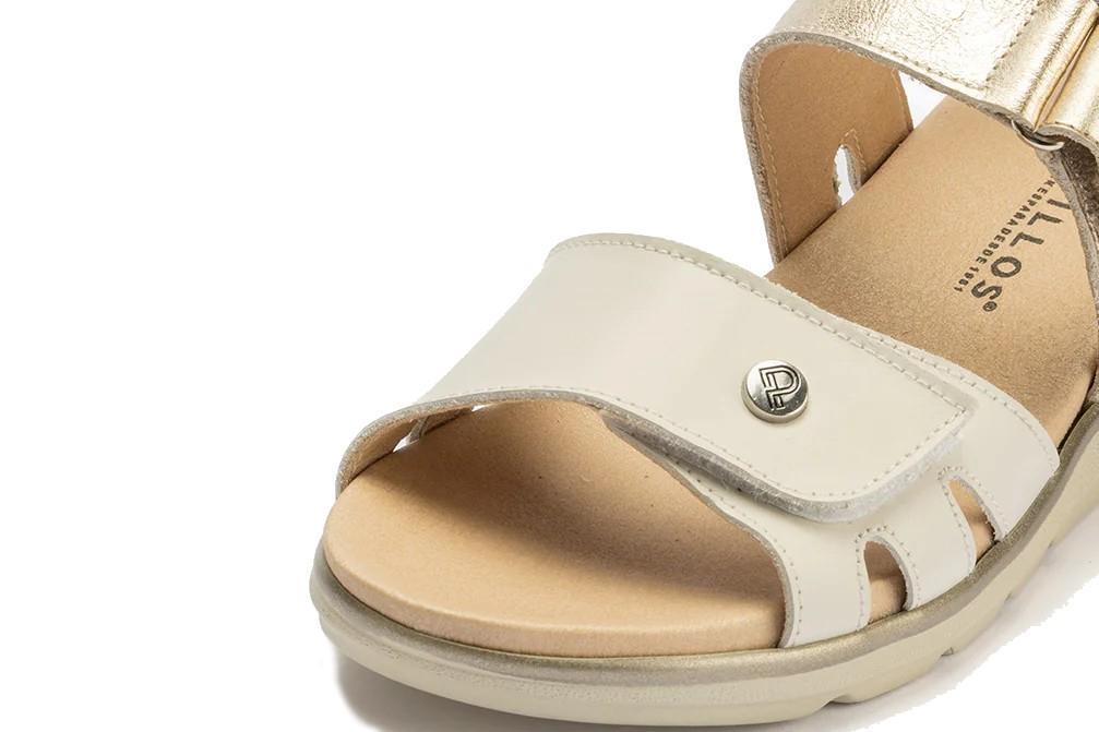 Sandalias cómodas Pitillos 20113 en beige para mujer