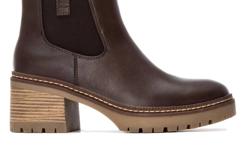 Botines de tacón XTI chelsea 144456 en marrón