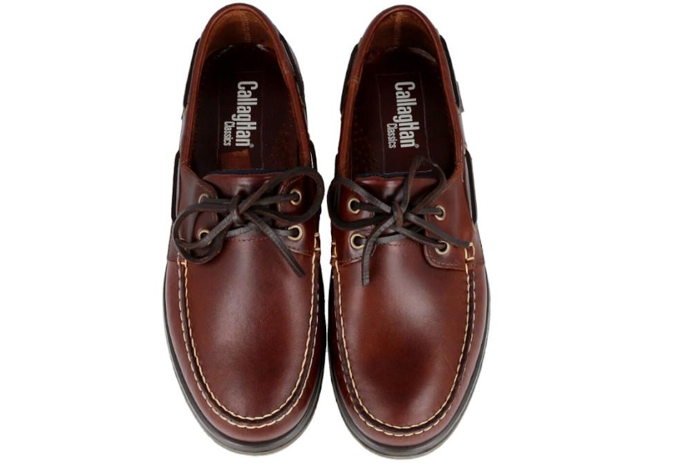 Zapatos náuticos Callaghan Sea-Walker 53205 marrón para hombre