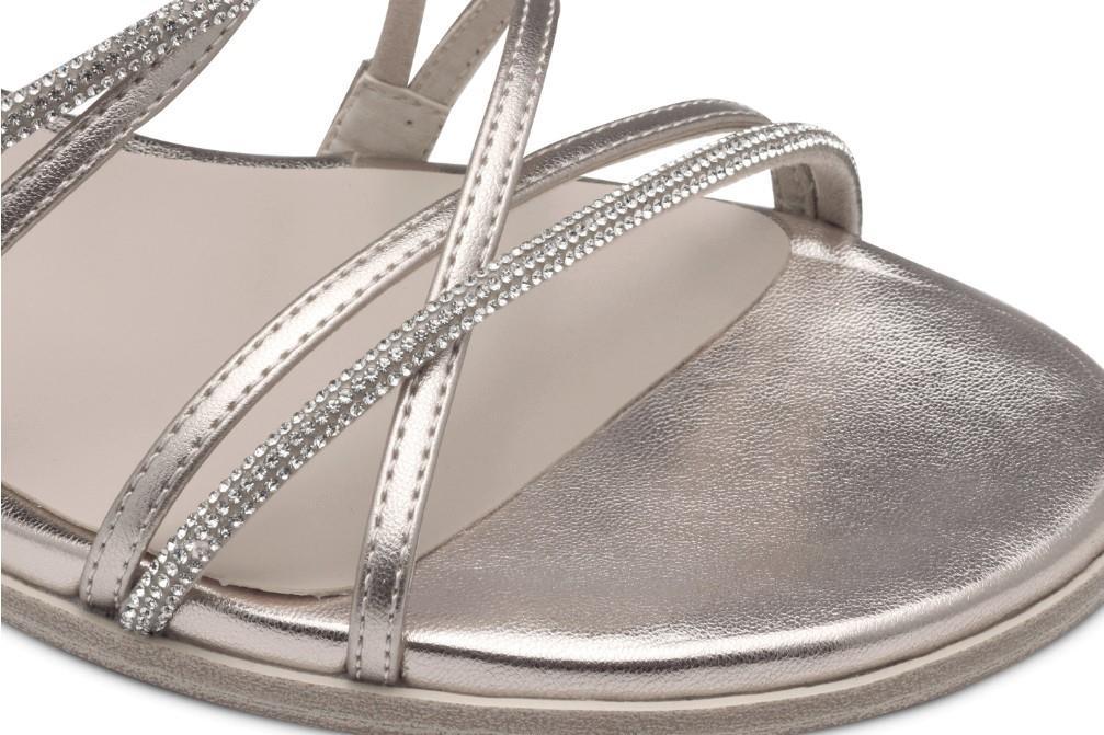 Sandalias planas de fiesta Tamaris 1-28103-42-933 en oro para mujer