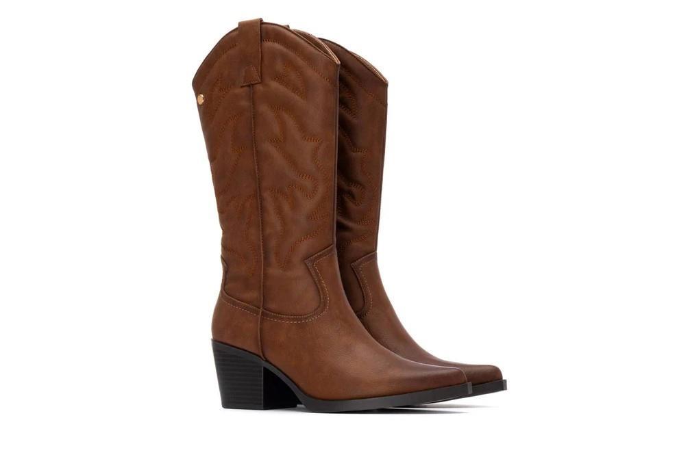 Botas altas cowboy XTI 144306 en camel