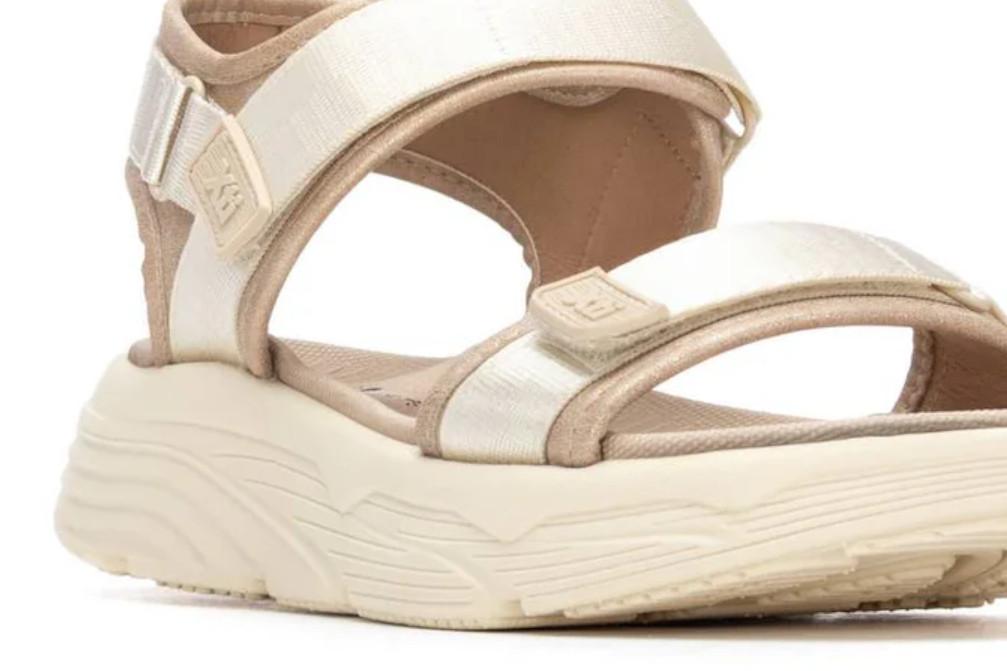 Sandalias deportivas XTI 145264 en beige para mujer | Sandalias cómodas y ligeras para verano