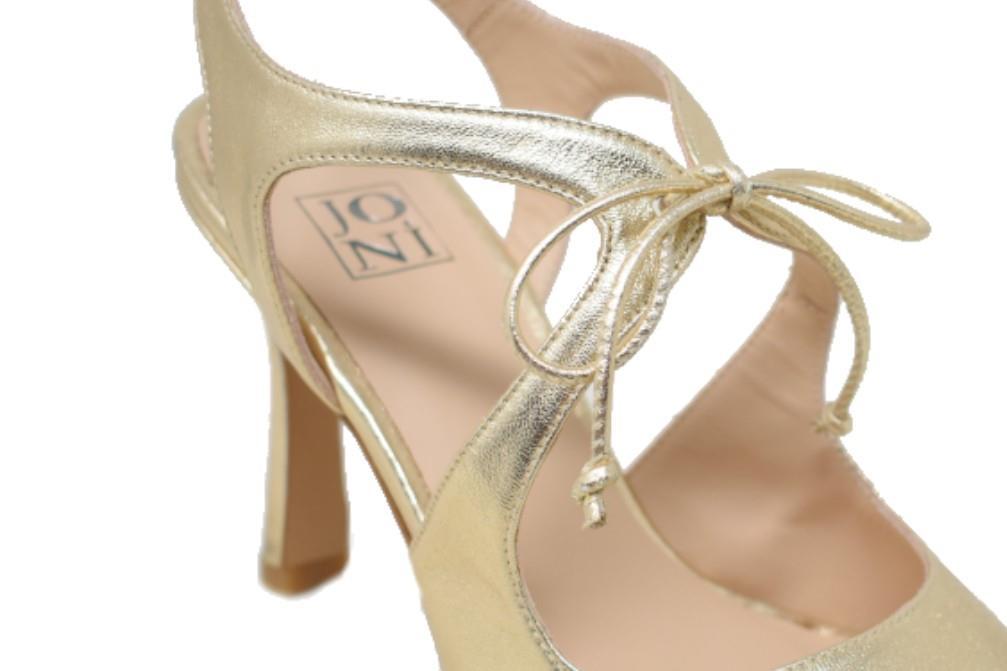 Sandalias de fiesta Joni 28121 en oro para mujer