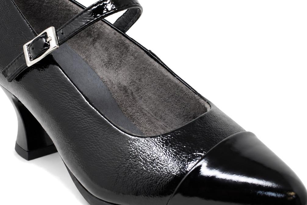 Zapatos de Salón Pitillos 11683 Negro Mujer – Zapatos de fiestas con tacón Cómodo con Hebilla