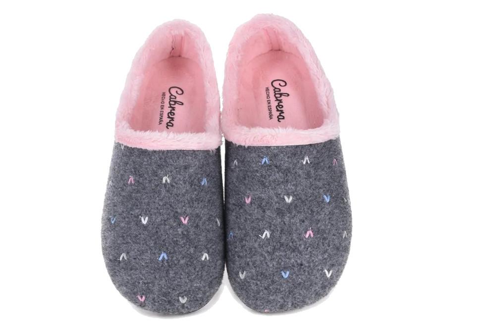 Zapatillas de casa cerradas Cabrera 3201 en gris