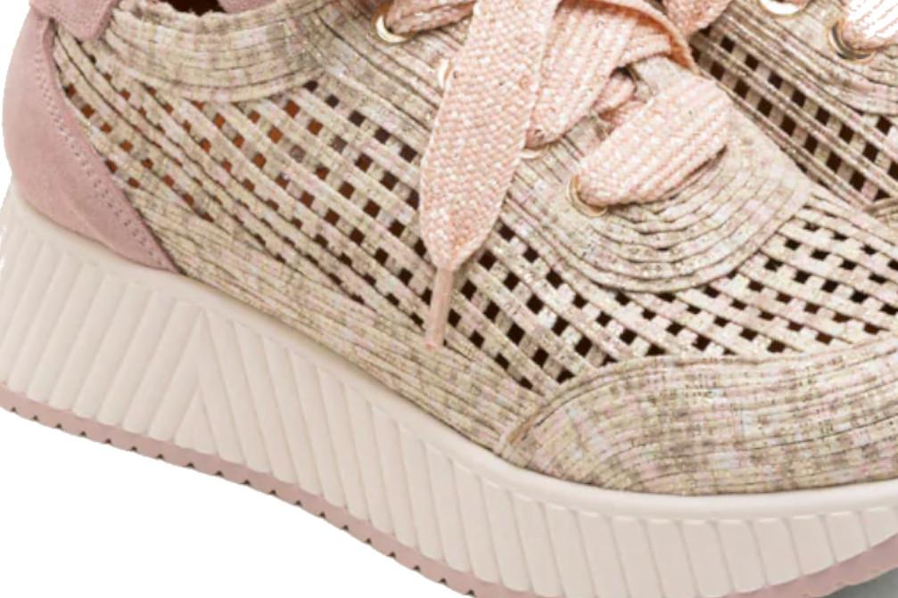 Zapatillas deportivas caladas Porronet Ines DEP500 en rosa