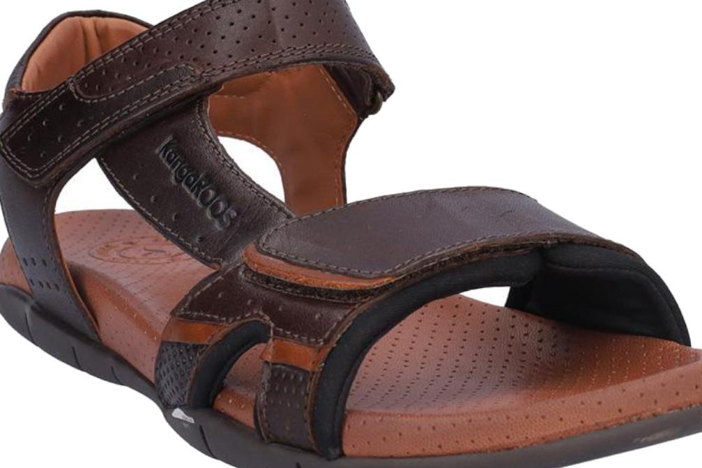 Sandalias Hombre Kangaroos 1001-8 Marrón de Piel – Comodidad y Estilo para el Día a Día