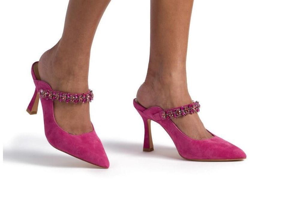 Mules Alma en Pena V250603 en fuxia para mujer-Zapatos de fiesta