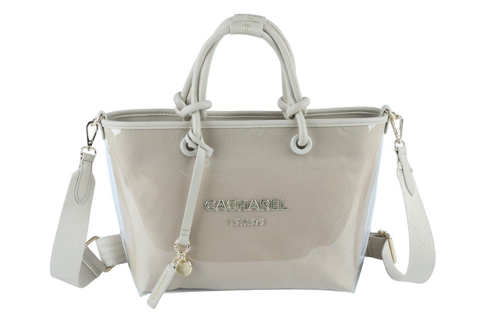 Bolso Shopper Cacharelbags CHH261041 – Bolso Transparente con Bandolera