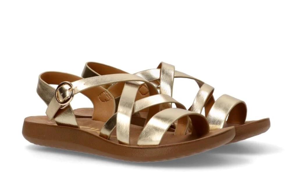 Sandalias planas ARMONY 10129 DERAWAN 02 en oro