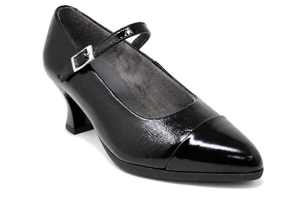 Zapatos de Salón Pitillos 11683 Negro Mujer – Zapatos de fiestas con tacón Cómodo con Hebilla