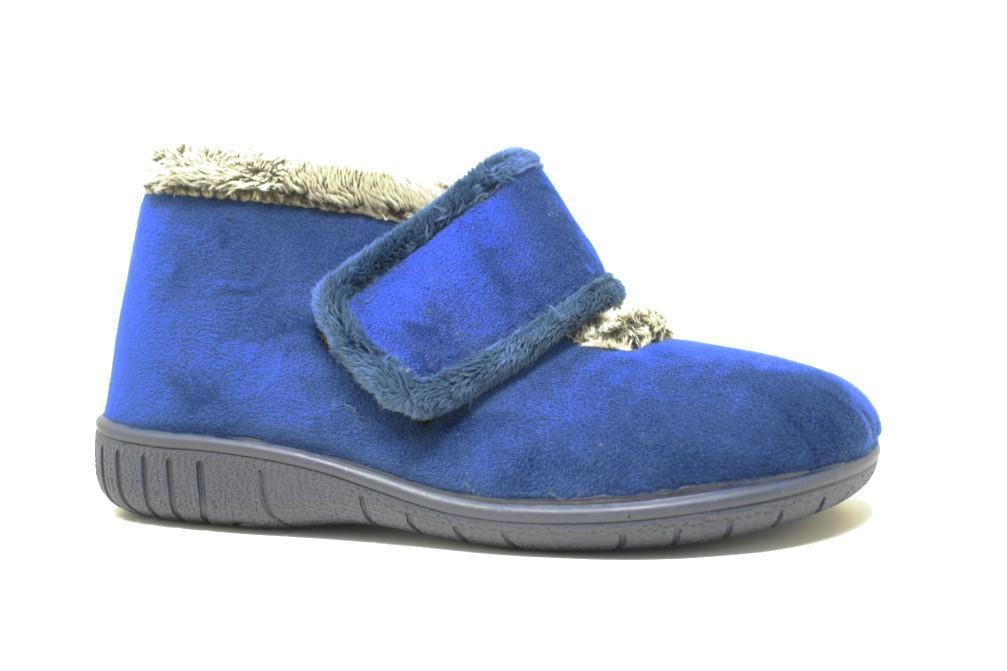 Zapatilla de casa para mujer Calusa en color azul