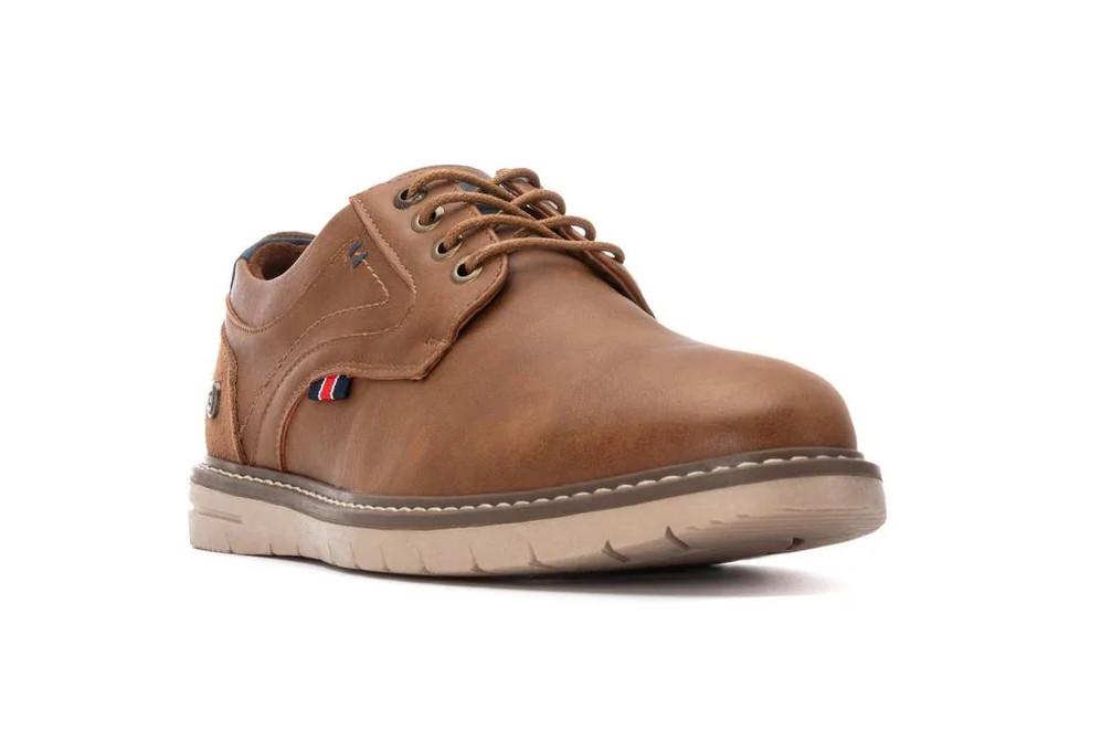 Zapato blucher para hombre XTI 144559 en camel con Cordones y Suela Antideslizante