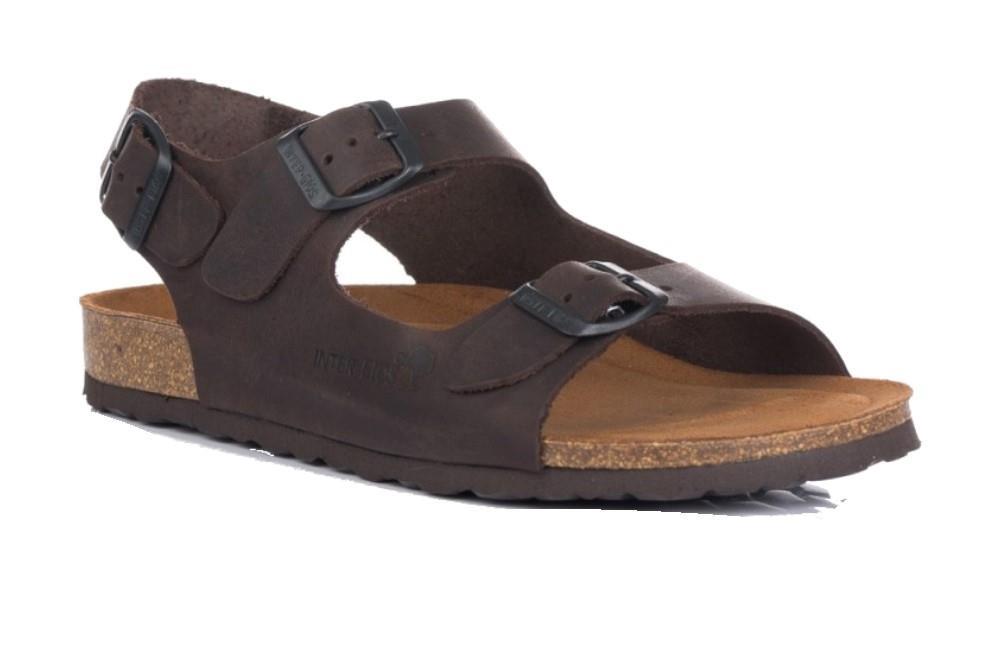 Sandalias cómodas Inter Bios 9567 en moka para hombre