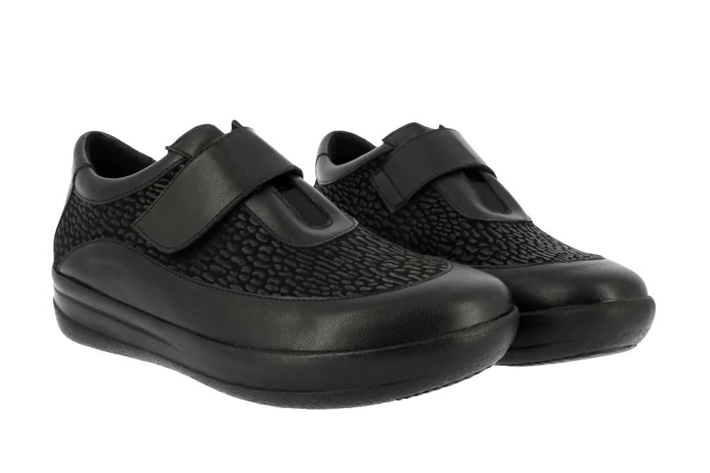 Zapatos deportivos Doctor Cutillas 50753 negros para mujer con cierre ajustable