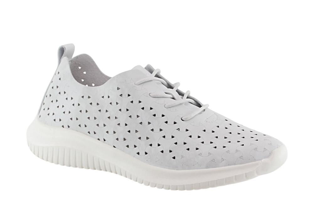 Zapatillas deportivas ultraligeras Eoligeros Liberte blancas para mujer