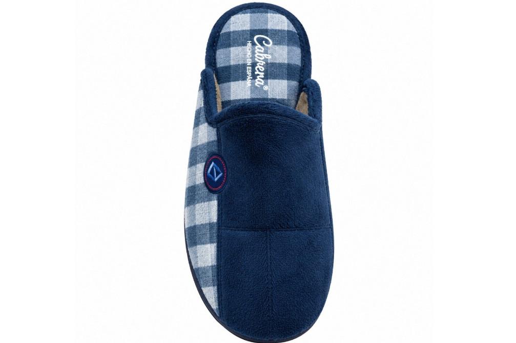 Zapatillas de casa Cabrera 9012 azules para hombre, cálidas y flexibles