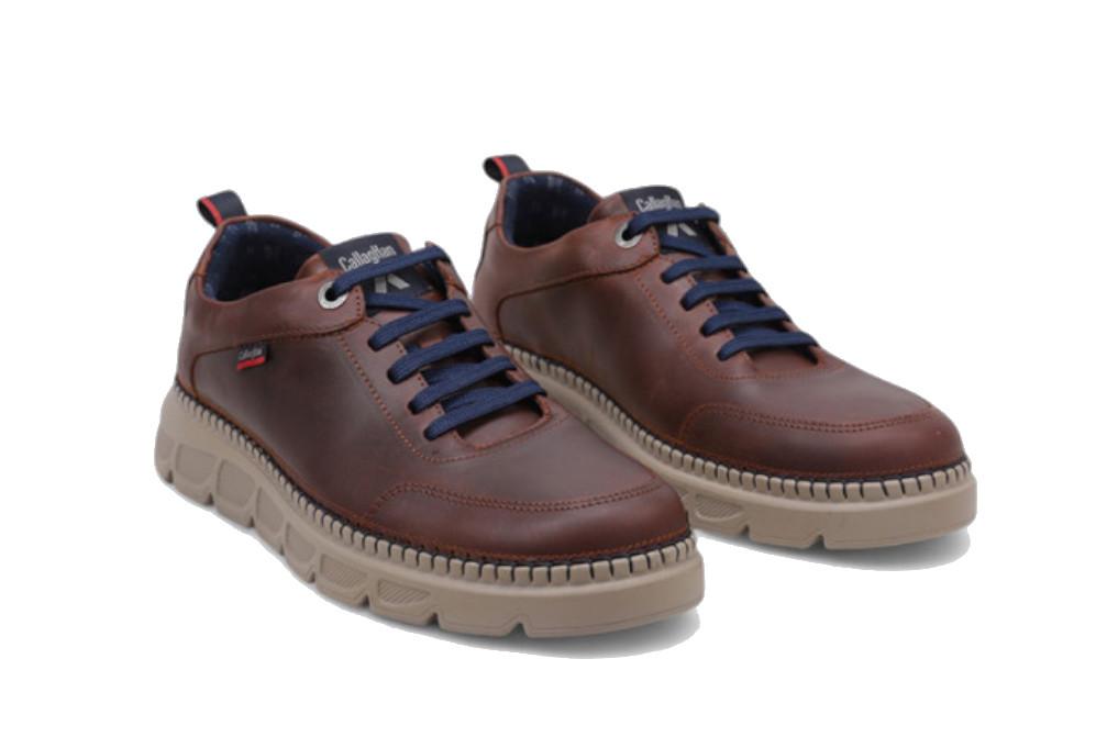 Zapatos con cordones Callaghan CIRCULAR en color cuero