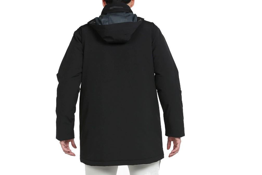 Abrigo +8000 Isra en negro para hombre