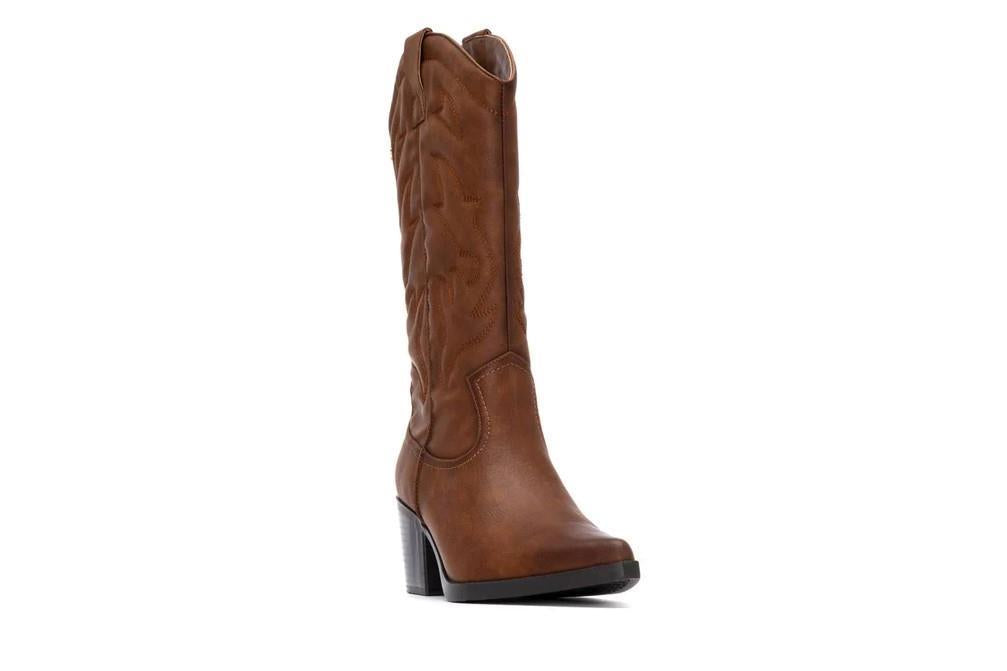 Botas altas cowboy XTI 144306 en camel