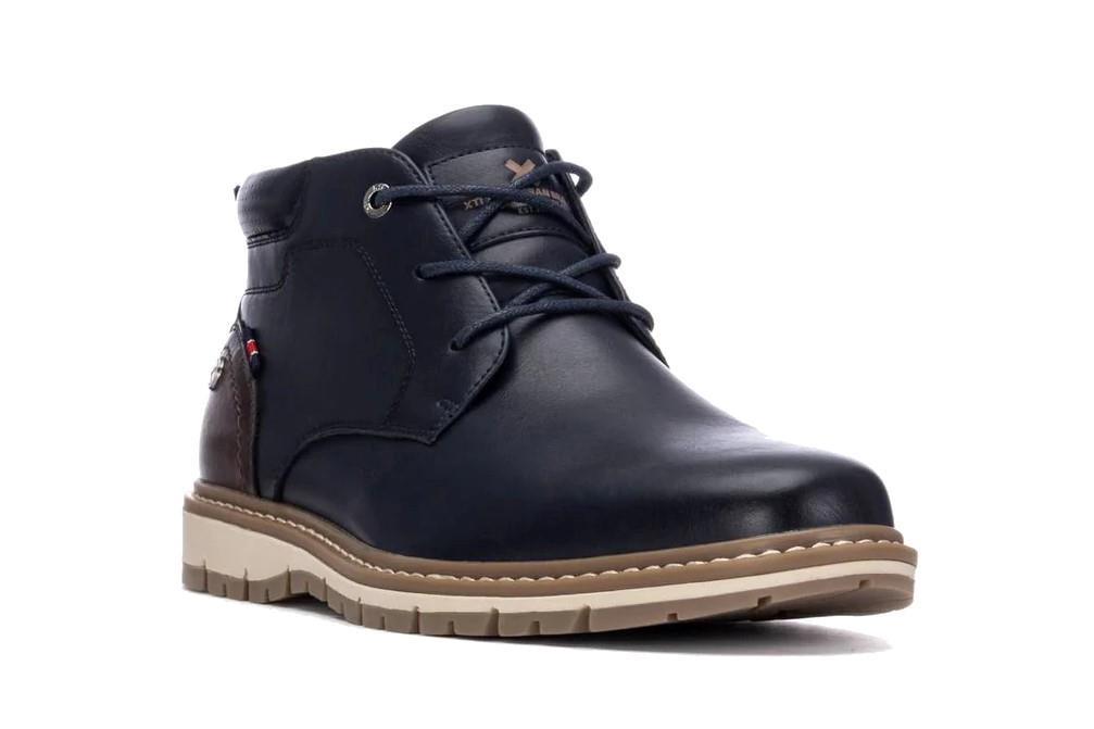 Botines con cordones 144512 en azul marino