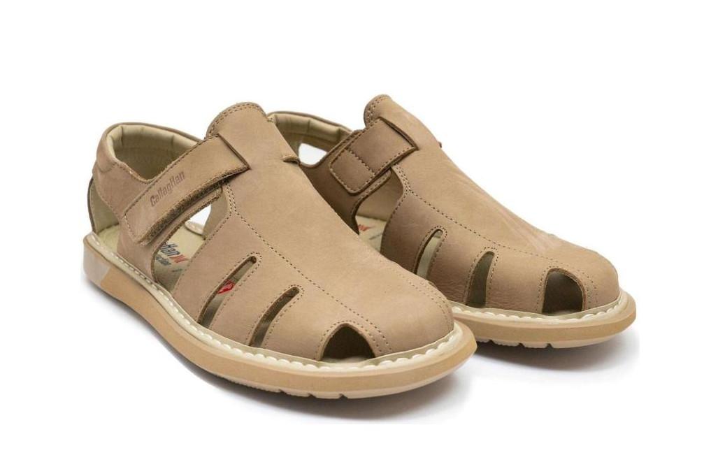 Sandalias cangrejeras Callaghan Leban 92311 taupe para hombre
