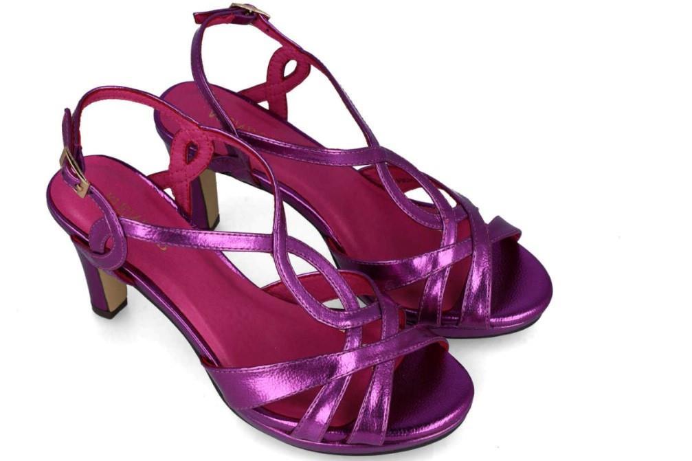 Sandalias de tacón Menbur ABUNDANTIA 24264 en buganvilla para mujer